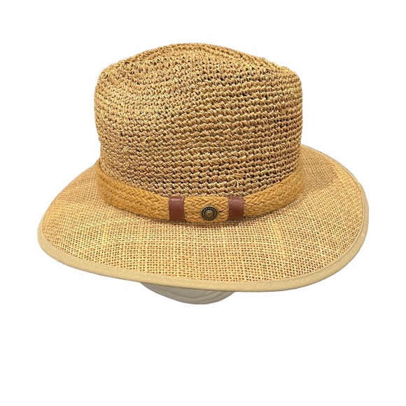 SUMMER CLUB OF AUSTRALIA  Straw Natural Fiber Protection Against Skin Cancer Hat - Picture 2 of 6